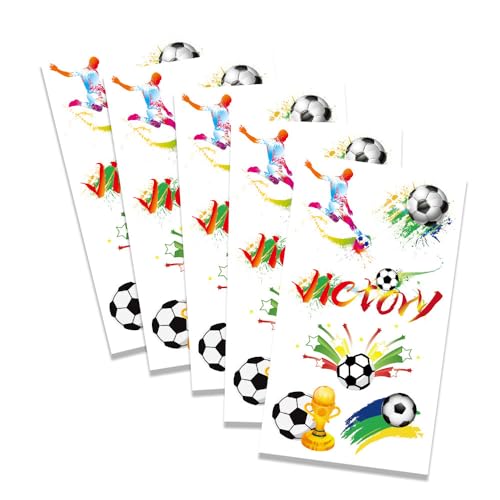 Soccer Temporary Tattoos 60Pc Face Stickers for Fans