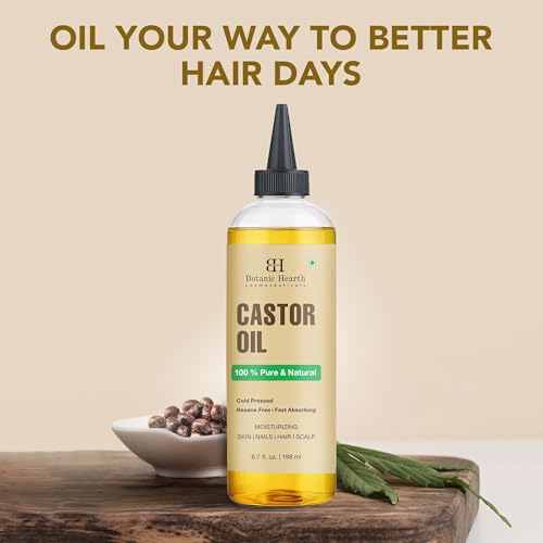 Botanic Hearth Castor Oil Treatment for Hair, Lashes & Brows - 6.7 Fl Oz