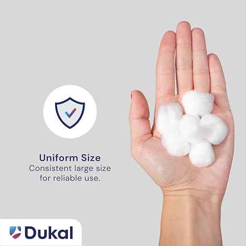 Dukal - 802 Cotton Balls, Non Sterile, Large (Pack of 2000)