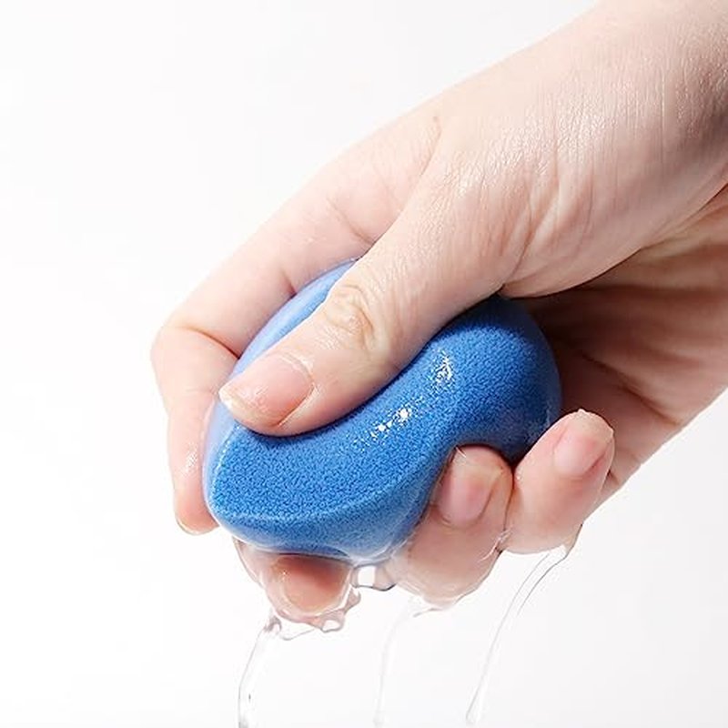 JUNO & Co. Microfiber Makeup Sponge Set - 4-Pack for Flawless Finish