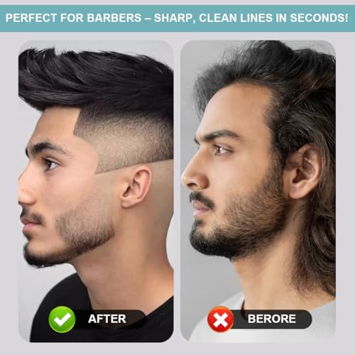 4-in-1 Barber Hairline Shaping Tool with Measurement Rulers