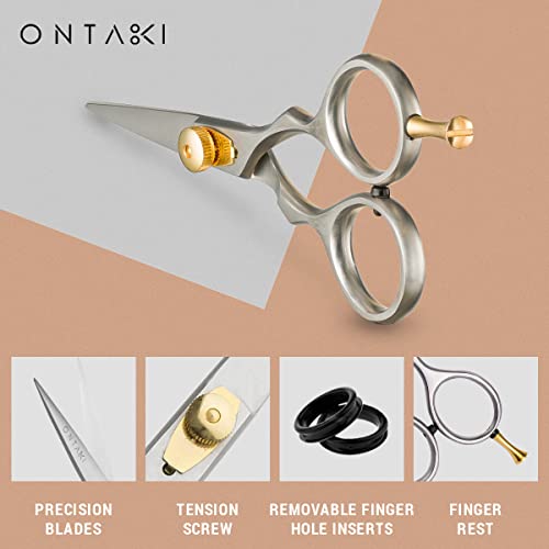 Ontaki 5.5" Japanese Steel Beard & Mustache Scissors