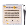 Self-Adhesive Lash Clusters 10-12mm Wispy Pre-Glued Eyelashes