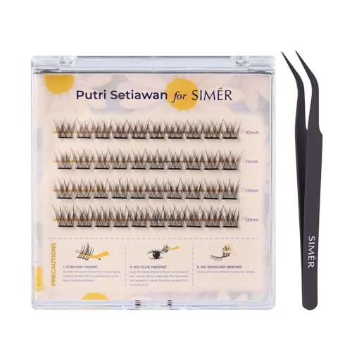 Self-Adhesive Lash Clusters 10-12mm Wispy Pre-Glued Eyelashes
