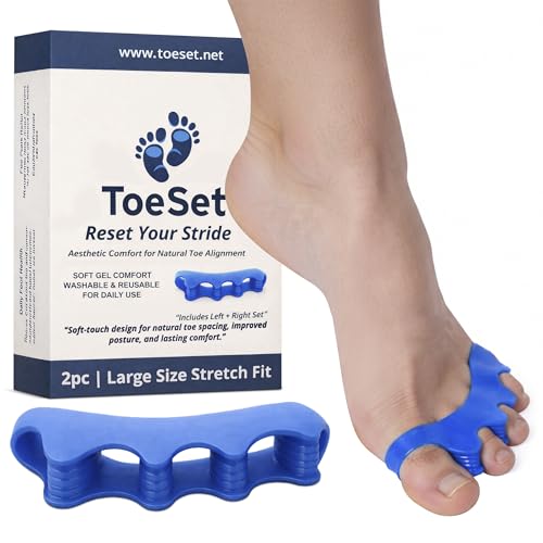 Soft Gel Toe Separators for Alignment & Comfort – Large Size