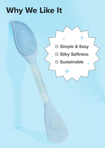 I DEW CARE Silicone Facial Mask Brush - 2-in-1 Cleansing & Applicator