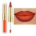 MAKI YIKA LGA01 Burgundy & Orange Matte Lip Liner & Liquid Lipstick Set