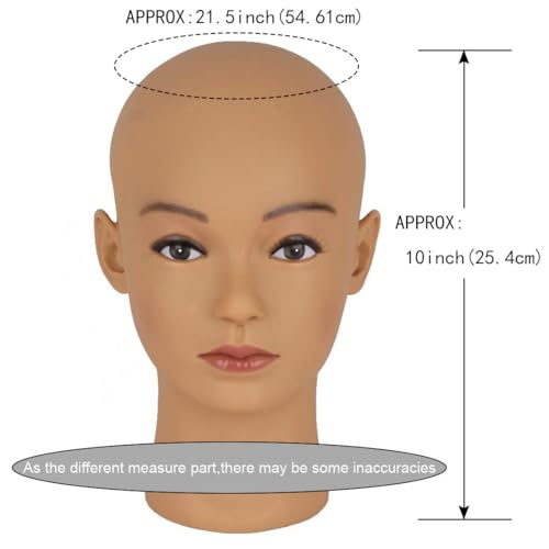 HAIRWAY Professional Bald Mannequin Head - Wig Making & Display