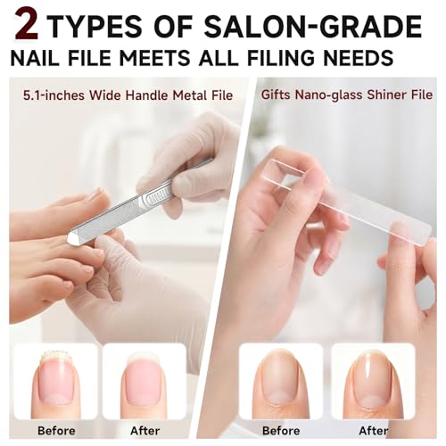 Ergonomic Long Handle Toenail Clippers for Seniors - 4.75" Curved