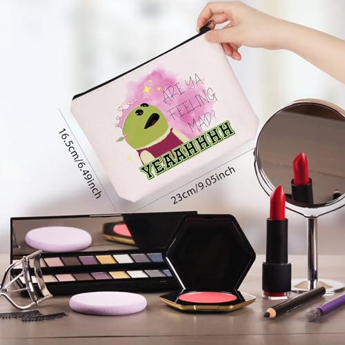 WCGXKO Cartoon Movie Lover Gift Are Ya Feeling Mad Yeaahhhh Makeup Bag Cartoon Gift For Women Cosmetic Zipper Pouch (Are Ya)