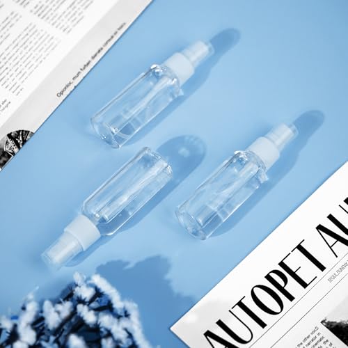 2oz Spray Bottles Set, 6 Pack Clear Fine Mist Travel Bottles