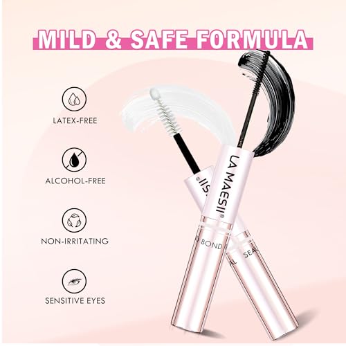 Lash Bond and Seal Glue – Waterproof Cluster Lashes, 72h Hold, Latex-Free 10ML
