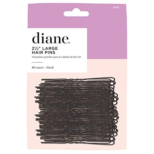 Diane Hair Pins, Black, 2.5" (Pack of 2)