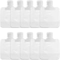 10Pcs Travel Squeeze Pouches 30ml Clear Refillable