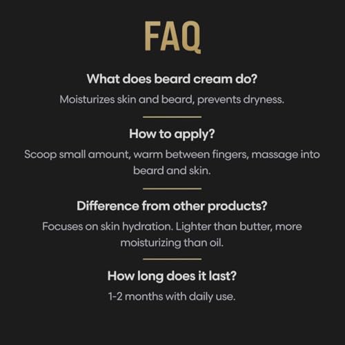 Beard Cream by Beard Struggle-Valhalla's Gates Beard Butter Moisturizer & Softener for Men-Hydrated with Avocado & Jojoba Oils-Beard & Mustache Growth Cream 50g