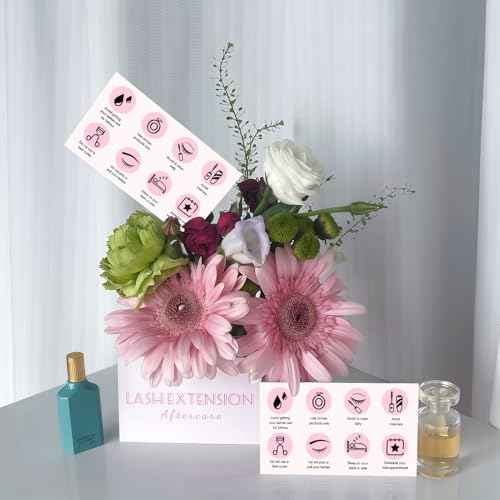 100 Pack Lash Aftercare Card Lash Extension Aftercare Instructions Cards 3.5 x 2.1 Inch Lash Lift and Tint Aftercare Card for Lash Tech Essentials Lash Tech Supplies Lash Aftercare Kit Lash Care Kit