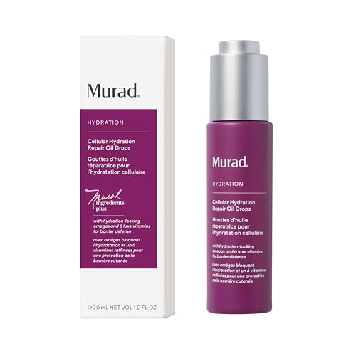 Murad Cellular Hydration Repair Oil Drops ? Hydrating Facial Oil for Dry, Dehydrated Skin ? Strengthens Skin Barrier, Boosts Radiance & Smoothness ? Lightweight, Fast-Absorbing Formula ? 1.0 oz
