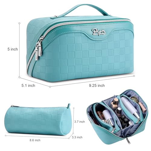 BOYATU Checkered Travel Makeup Bag Set - Large Capacity & Waterproof