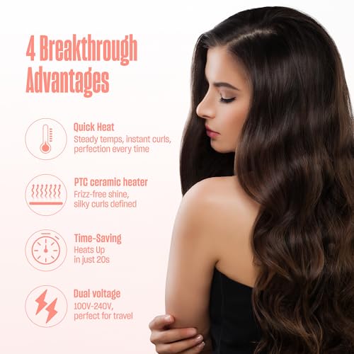 BeKind Curliq 0.4 Inch Ceramic Curling Iron for Short Hair