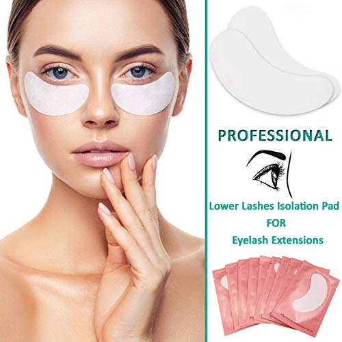 INKEL 50 Pairs Lint-Free Hydrogel Under Eye Pads for Lash Extensions