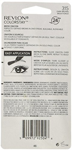 Revlon ColorStay Brow Crayon, Dark Brown