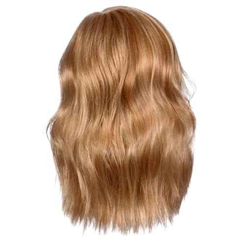 GABOR Love Wave Layered Shoulder-Length Wig With Soft Barrel Curled Waves by Hairuwear, Average Cap, GL16-27SS Buttered Biscuit