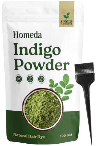 Shudh Online Homeda Indigo Powder for Hair Dye Black Indigofera 3.5oz Kit