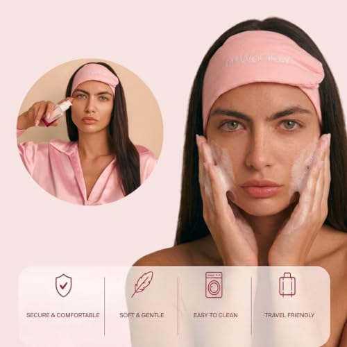 Soft Lyocell Spa Headband for Skincare & Makeup, Pink