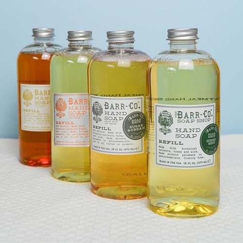 BARR-CO. Liquid Soap Refill ? Natural Hand Soap with Oat, Vanilla & Vetiver ? Vegan, Moisturizing Formula for Bathroom & Kitchen, Original Scent 32fl oz