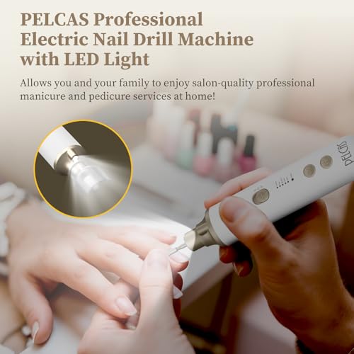 8 in 1 Cordless Nail Drill Kit with 5 Speeds & LED Light