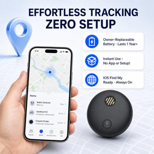 Mini GPS Tracker for Cars, No Monthly Fee, Waterproof