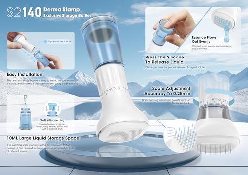 Derma Stamp 140-Pin Serum Applicator for Hair & Beard
