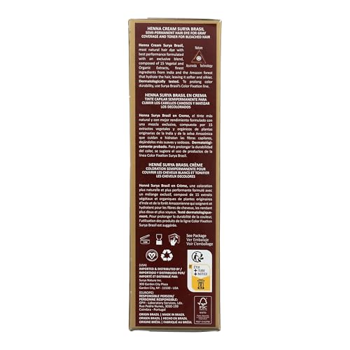 Surya Brasil Henna Cream Hair Color - Chocolate, 2.37 oz