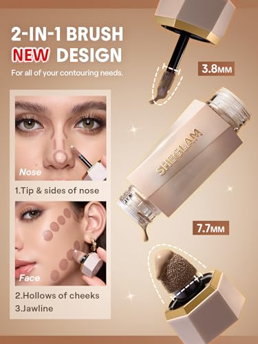 SHEGLAM Precision Sculpt Liquid Contour Duo Soft Tan