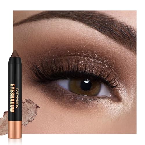FeiCuiYun Monochrome Cream Glitter-Shimmer Eyeshadow Stick Palette - Dark Brown A06