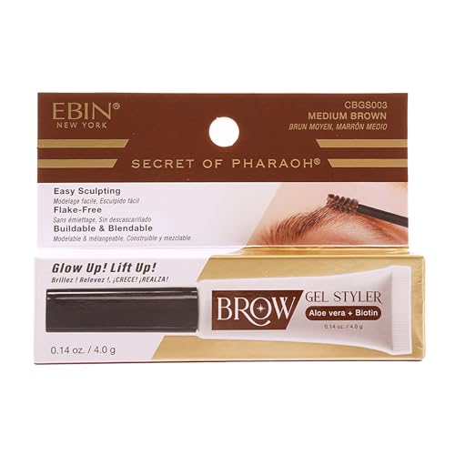 EBIN Brow Gel Styler Medium Brown - Water Resistant