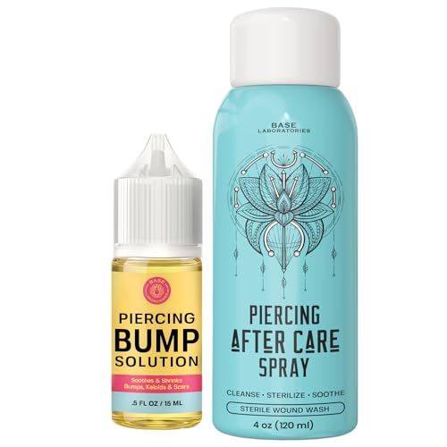 Piercing Aftercare Kit: Sea Salt Spray & Keloid Oil