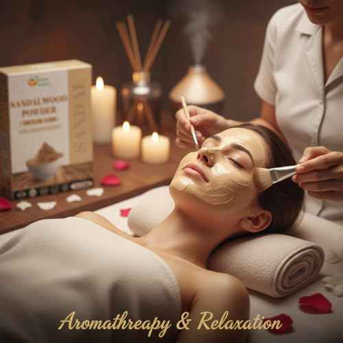 Herbs Botanica Chandan Sandalwood Powder Natural 227gm / 8 oz For Skin, Face Pack, Face Mask, Worship Tilak, Auspicious Occasions 100% Natural, Soothing, Cleansing, Wrinkles