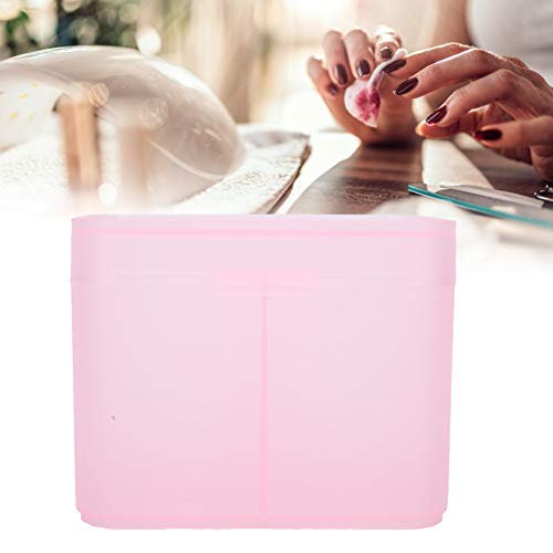 YUYTE 2 Grids Nail Storage Box Case Makeup Organizer Holder Nail Polish Remover Pad Suitable For Home Salon[]