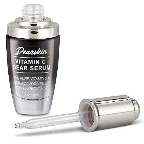 Vitamin C Dear Serum + All In One Coconut Cream seT- Pack with Vitamin C Serum 20%, Hyaluronic Acid Botanic, Vitamin E Organic and Coconut Oil Cream Day and Night (Serum + Cream)