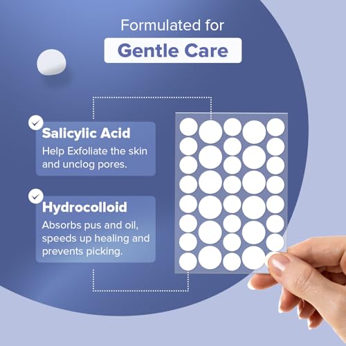 Hydrocolloid Pimple Patches for Face - 36 Count Skin Cover Set