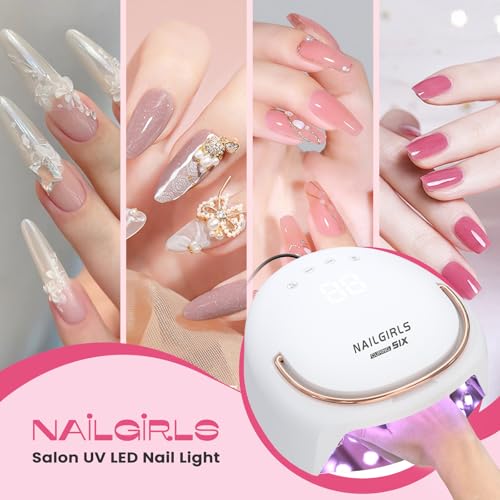 NAILGIRLS Professional UV Nail Lamp with 4 Timer Settings for Gel Nails & Salon Use