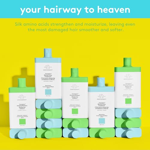 ATTITUDE Hydrating Shampoo, Peppermint & Sweet Orange, EWG Verified with Essential Oils, Vegan & Plant-Based, Aluminum Bottle, For Dry and Damaged Hair, 16 Fl Oz