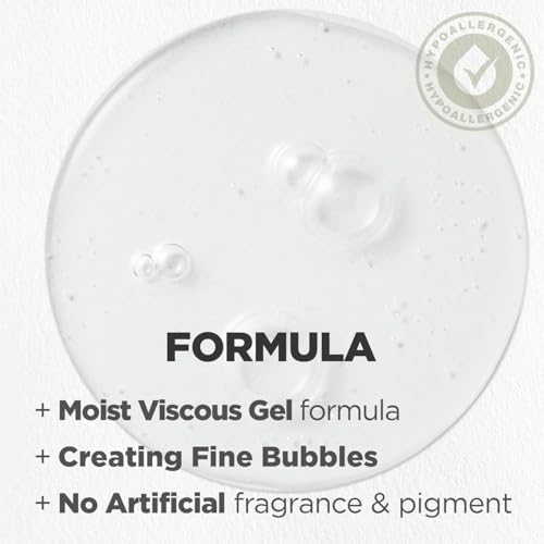 HYGGEE pH Hyaluron Gel Cleanser - Hyaluronic Acid Hydrating Face Wash - pH Balancing Formula for All Skin Types - Hypoallergenic Mild Makeup Cleansing Gel (1.69 fl.oz.)