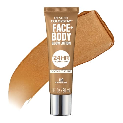 Revlon ColorStay Face & Body Glow Lotion, 24HR Hydration
