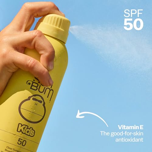 Sun Bum Kids SPF 50 Clear Sunscreen Spray 6 oz - Water-Resistant, Fragrance-Free