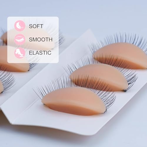 6 Pairs Mannequin Eyelids Double-Layer Lashes Eyelash Extensions Practice