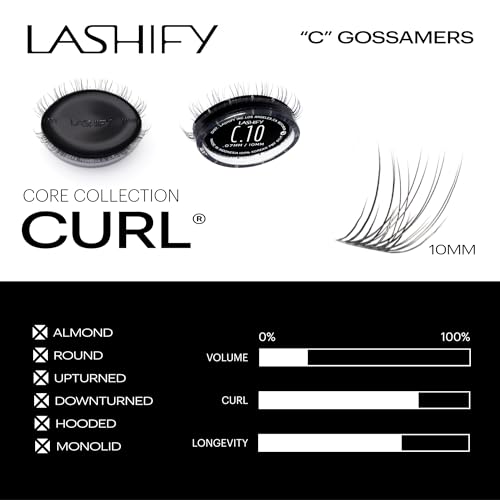 Lashify Curl 10mm Gossamer Eyelash Extensions Refill