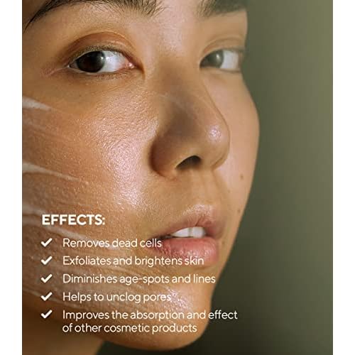 MADARA Organic Skincare | Brightening AHA Peel Mask - 60ml, Exfoliating face mask with AHA fruit acids, Contains vitamin C and lactic acid, Face exfoliator for brightness and glow, Ecocert certified.