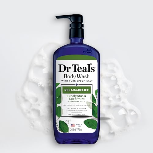 Dr Teal's Body Wash with Pure Epsom Salt, Lavender & Eucalyptus, 24 fl oz (Pack of 2)